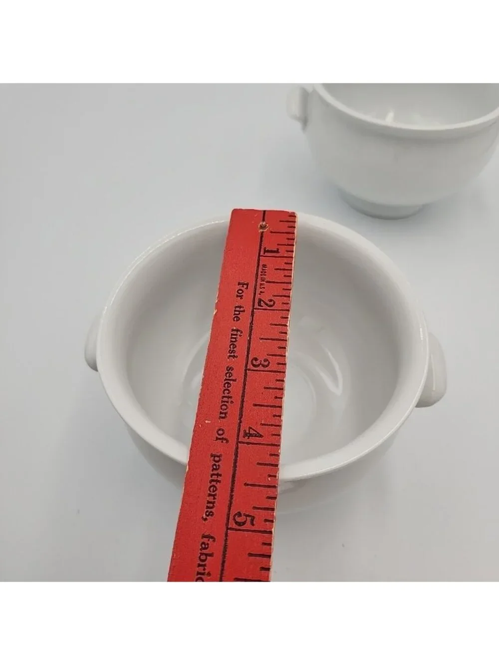 2-Pottery Barn Great White Soup Bowl Porcelain Double Handles Footed Tureen
